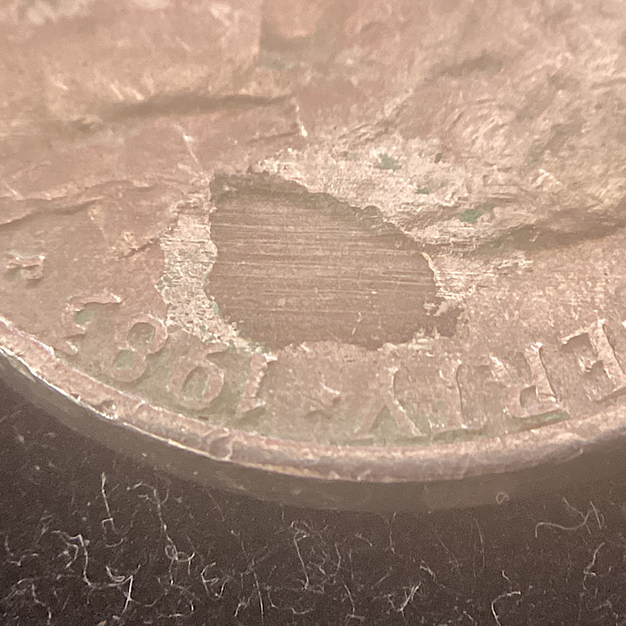 1983-P-Jefferson-Nickel-With-Possible-Lamination.