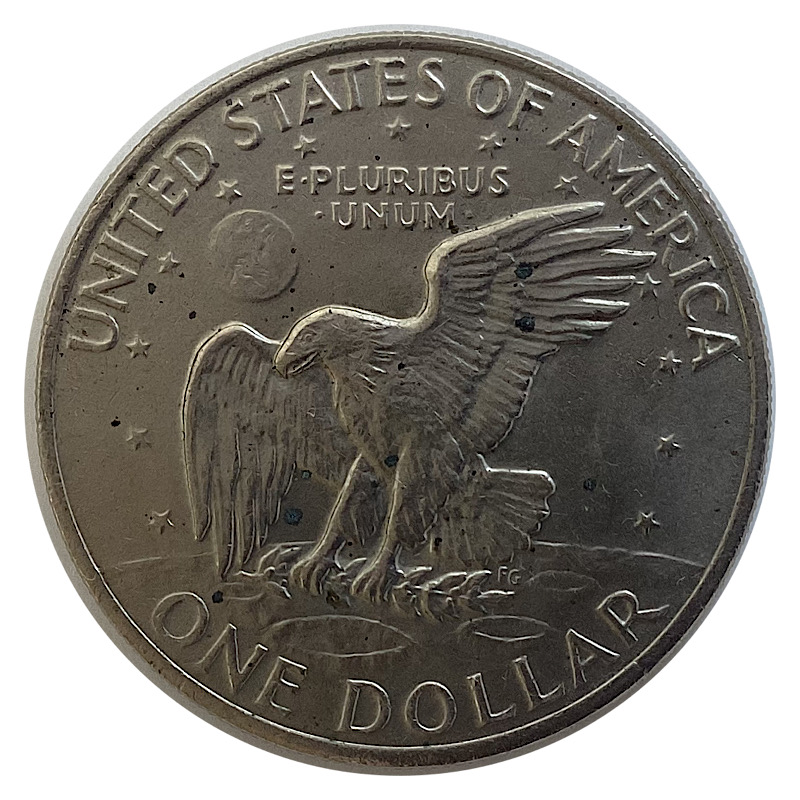 1972-Eisenhower-Dollar,-Type-2-For-Grading-Coin-1/2.