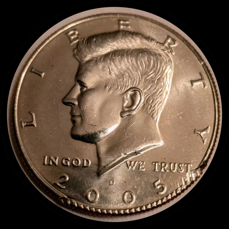 Ebay:-2005-D-Kennedy-Half-Dollar-With-Collar-Clash?-Vice-Marks?-PMD?