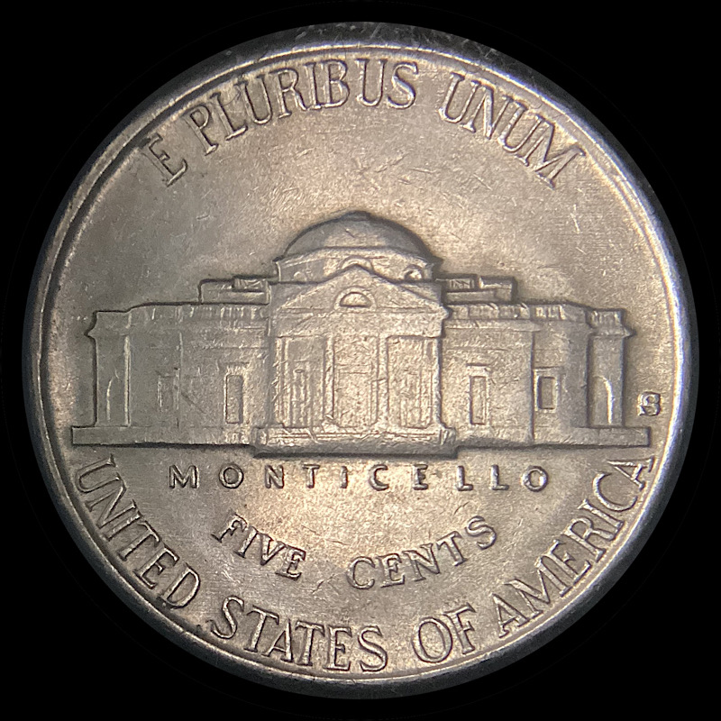 Circulated-1941-S-Jefferson-Nickel-With-Large-S,-FS-501.
