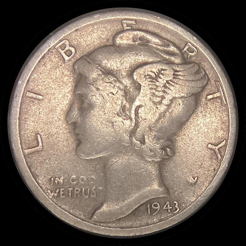 Reference-Library:-1943-S/S-Mercury-Dime-FS-501