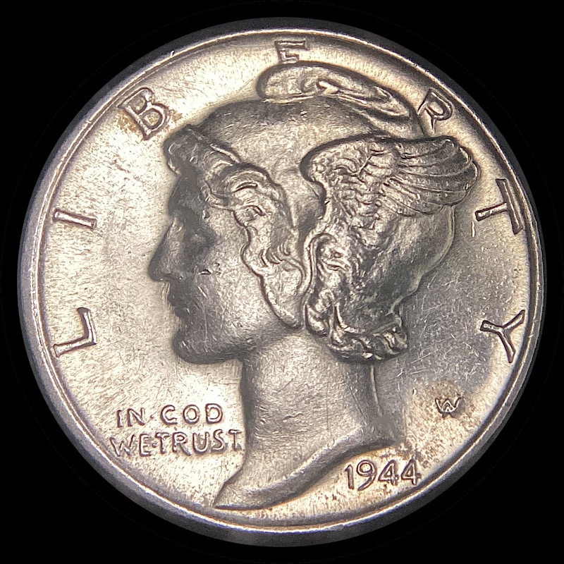1944-Mercury-Dime-With-Reverse-Die-Clash.