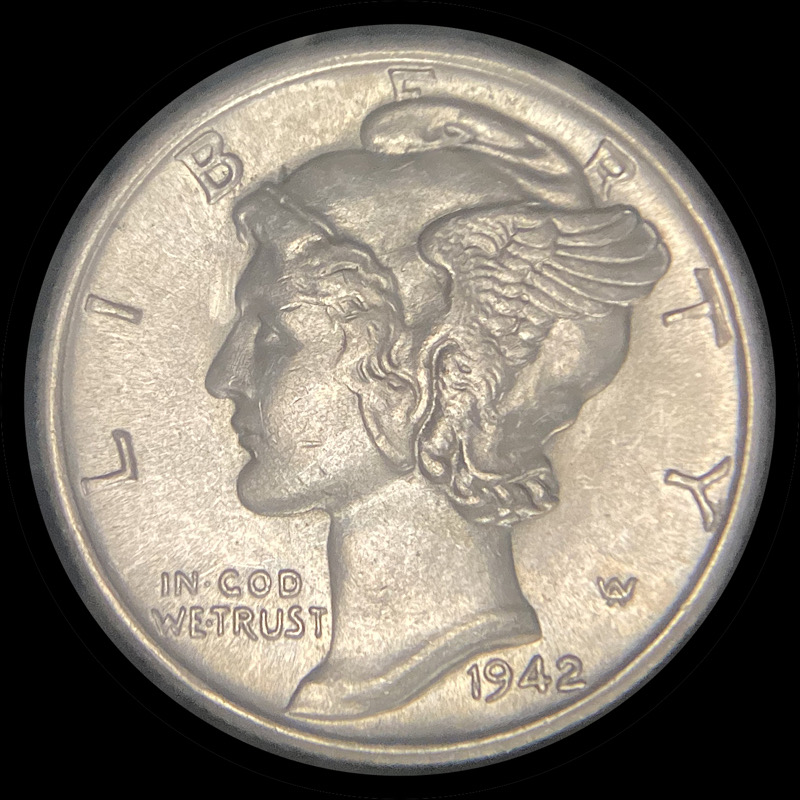 1942-S-Mercury-Dime-For-Grading.