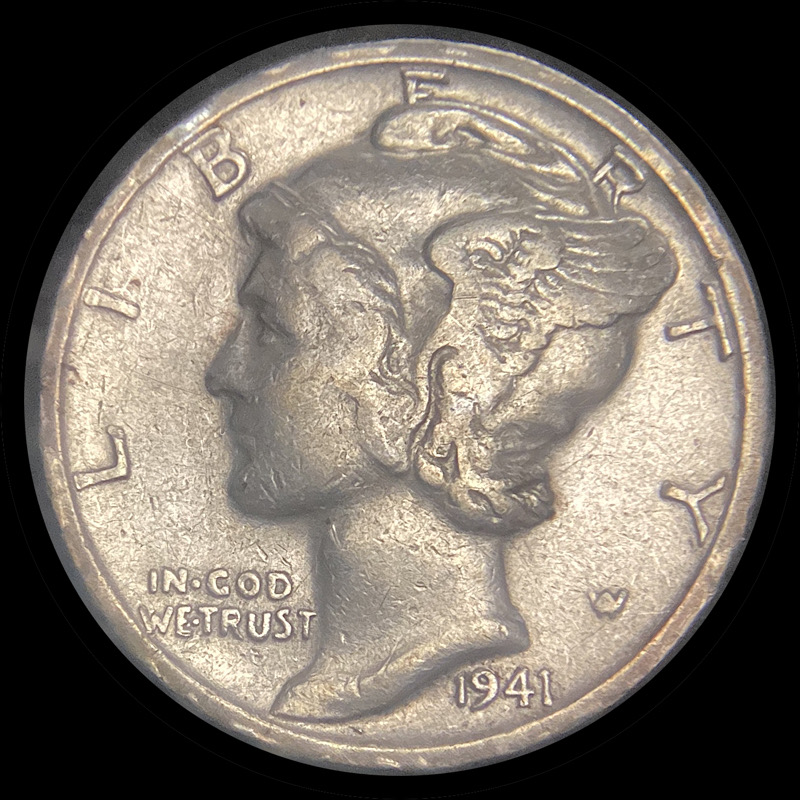1941-S-Mercury-Dime,-Large-S-Trumpet-Tail-FS-511-For-Reference.