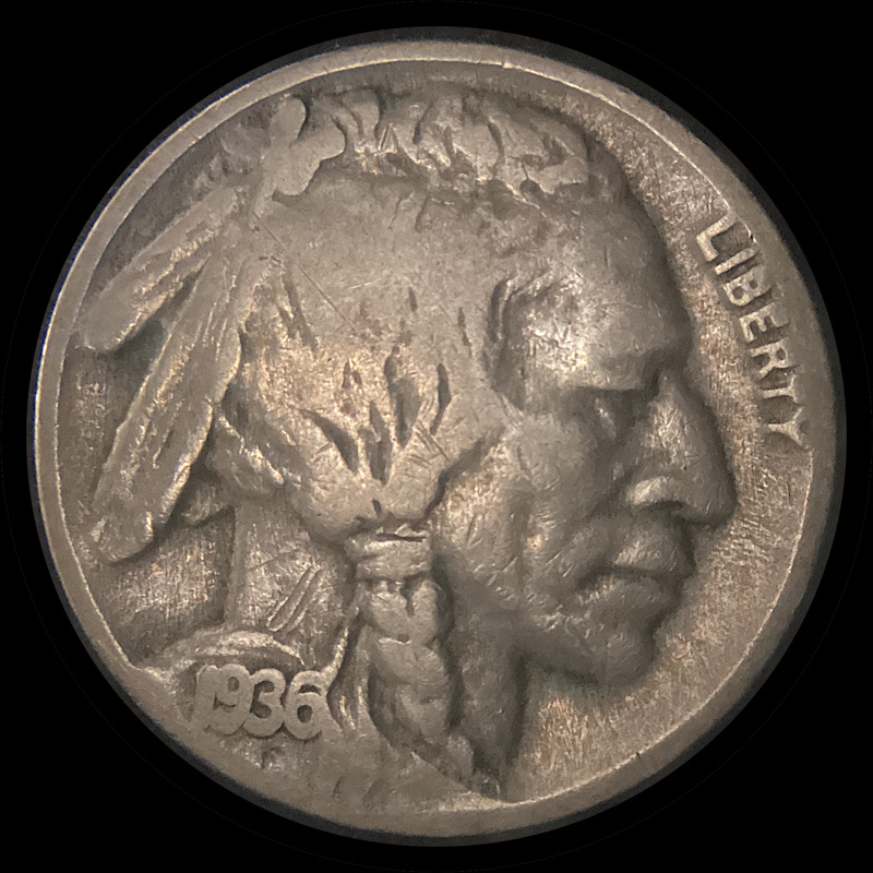 1936-Buffalo-Nickel:-Circulation-Flattening-Or-Possibly-DDO.