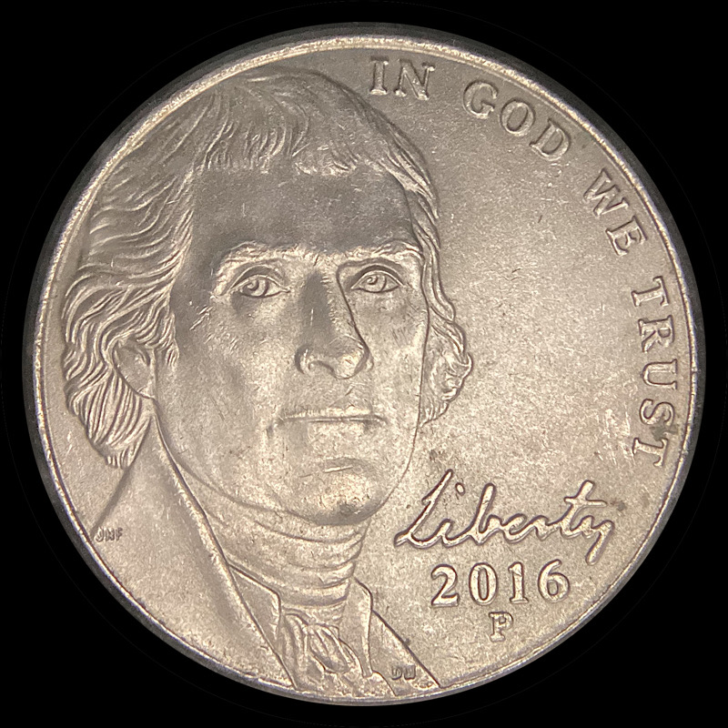 2016-P-Jefferson-Nickel-With-Trail-Die,-Ffd,-Parallel-Gouges?