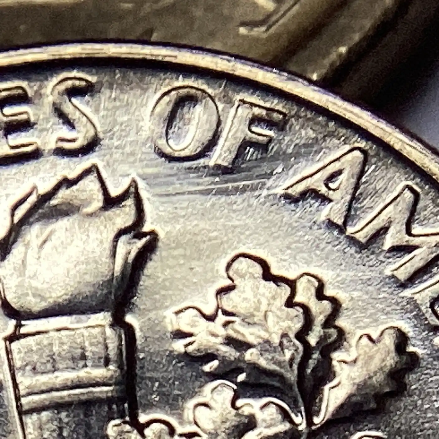 1967-SMS-Dime:-Scrapes,-Polishing,-Struck-Through-Oil-Or-Grease?