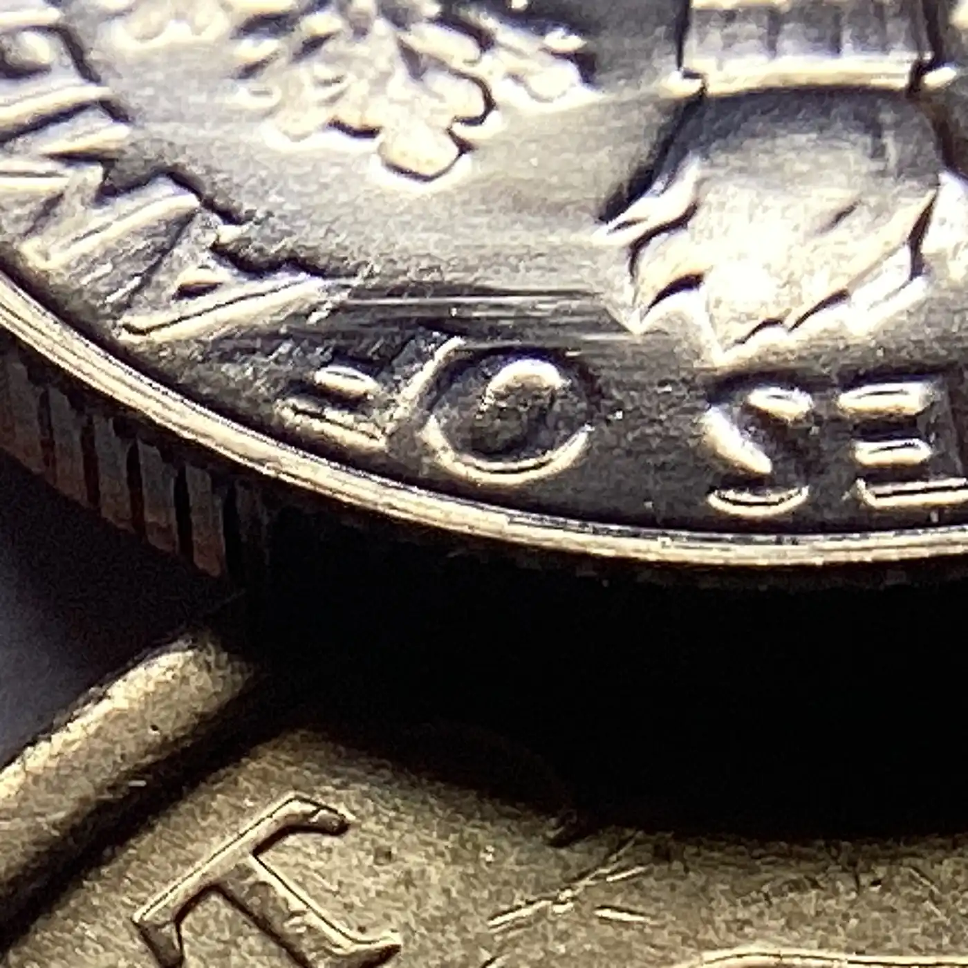 1967-SMS-Dime:-Scrapes,-Polishing,-Struck-Through-Oil-Or-Grease?