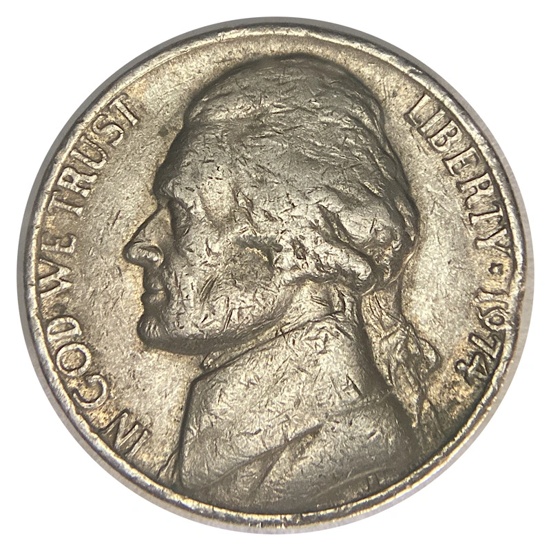 1974-Nickel-With-Possible-Rim-Clip-Or-PMD.