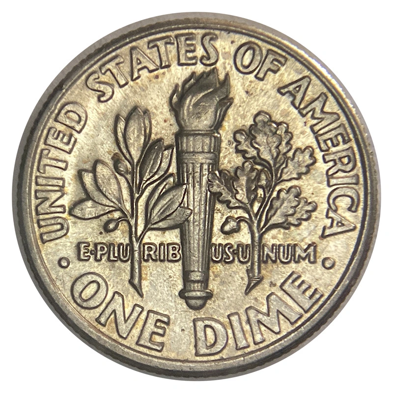 1999-P-Dime-With-Strange-Pits-Or-Voids-Inside-Rim.-Misaligned-Collar-Clash?-Defective-Planchet?
