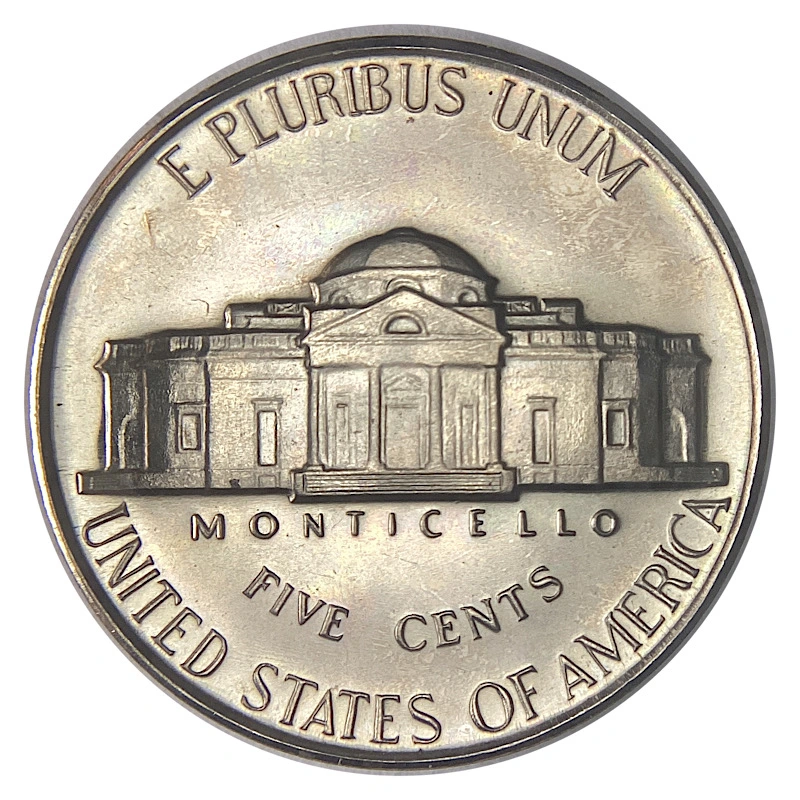 1951-Jefferson-Proof-Nickel-For-Grading.