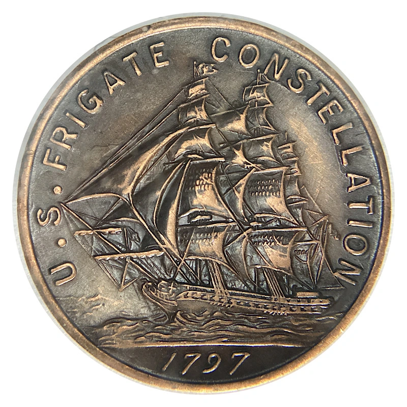 A-Dozen-Different-US-Frigate-Constellation-1797-Medals-Posted-On-Ebay.