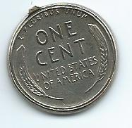 Silver-1956-Penny-In-Metal-Holder