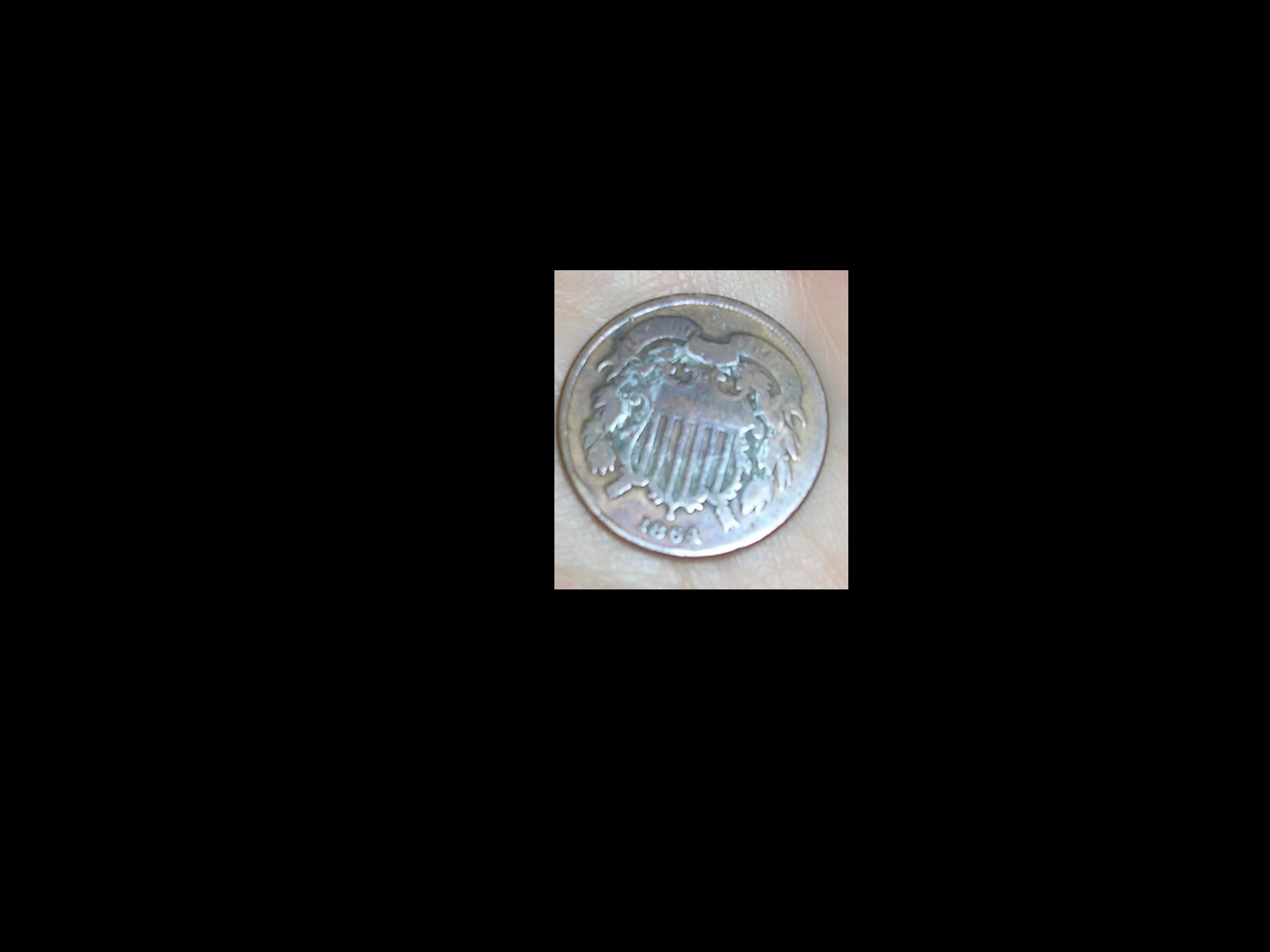 Can't-ID-Coin-Looks-Like-1864-2-Cent-On-One-Side