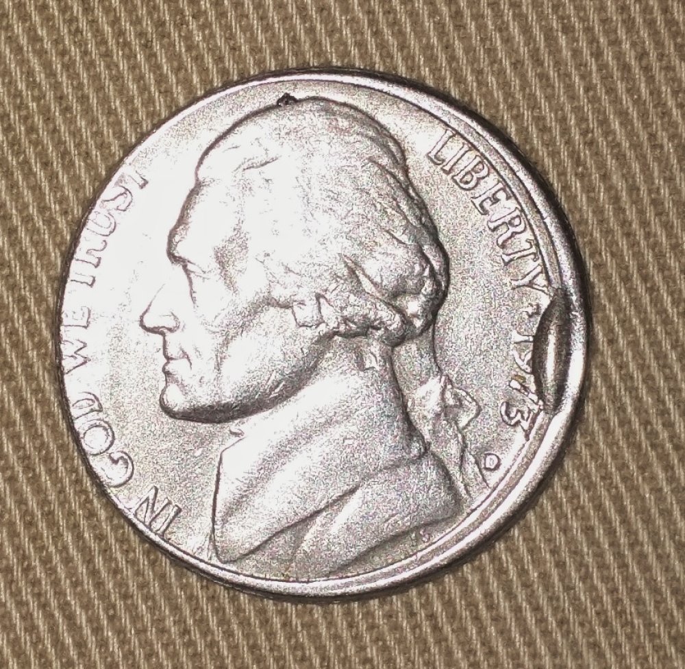 1973-D-Jefferson-Mad,-Partial-Collar,-And-Struck-Thru?-Or-PMD
