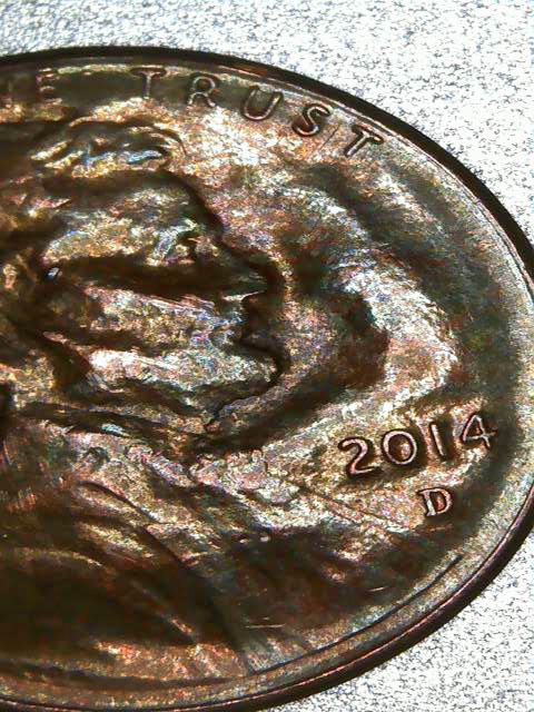 2014-D-LSC-Really-Weird-Looking-Coin,-Fire-Damage