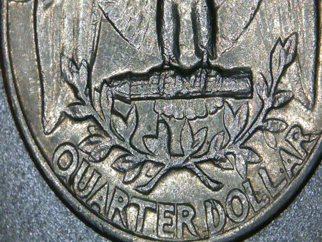 1967-Quarter--Obverse-Lamination-Error?-Missing-Clad?