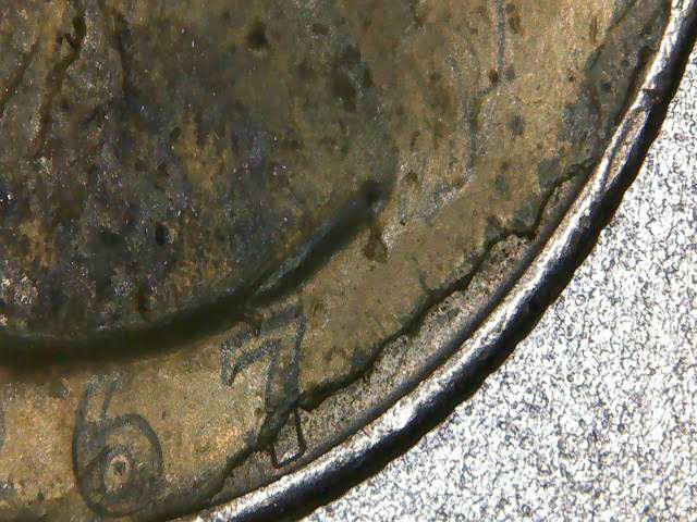 1967-Quarter--Obverse-Lamination-Error?-Missing-Clad?