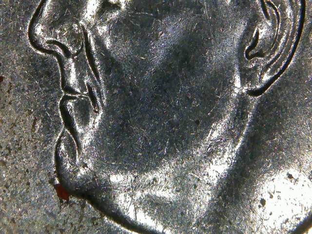 2015-D-Dime-Full-Collar-Clash-Obv/Rev,-Die-Chip-On-Mouth