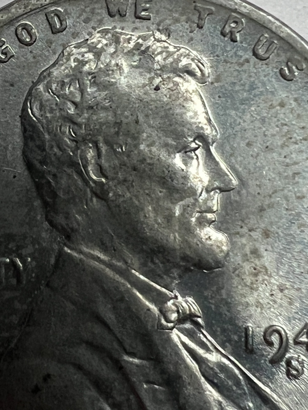 1943-S-Steel-Penny,-Machine-Damage?