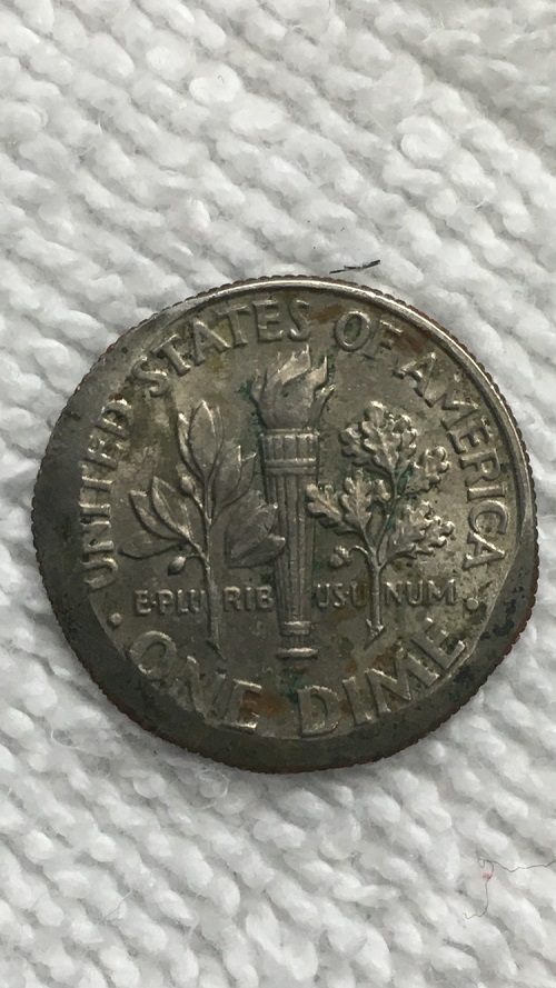 Dime-Coin-2012-P-Clipped-Planchet-Size-Of-Penny