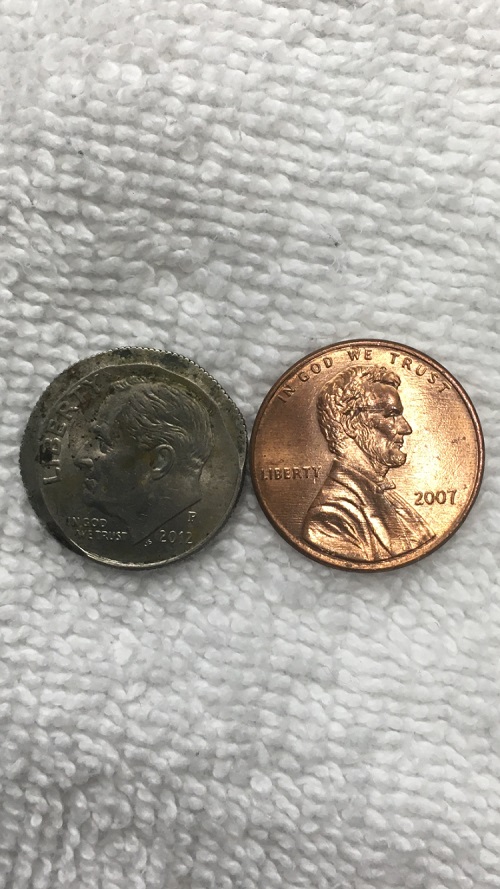 Dime-Coin-2012-P-Clipped-Planchet-Size-Of-Penny