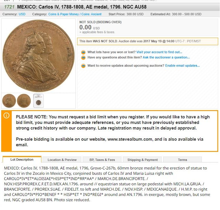 Large-Coin-Or-Medal-Or-Paperweight?-Id:-Restrike-Of-Mexican-Proclamation-Medal