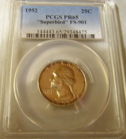 1952-Proof-Superbird-Washington-Quarter-Vartiety