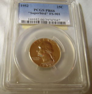 1952-Proof-Superbird-Washington-Quarter-Vartiety
