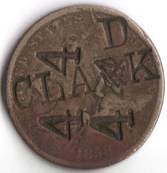 Counterstamped-Flying-Eagle--And-Die-Clash-Error-On-3-Cent