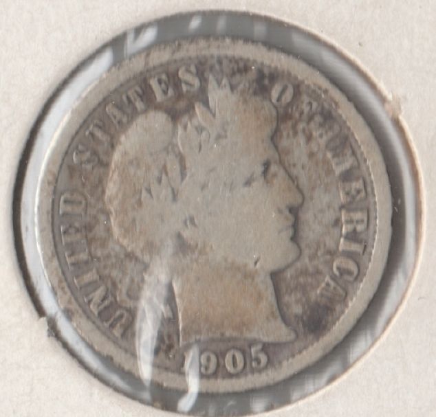 1905-O-Barber-Dime