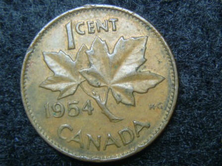 1954-Canada-Cent