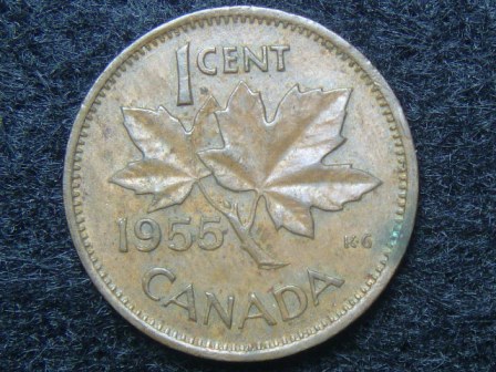 1955-Canada-Cent