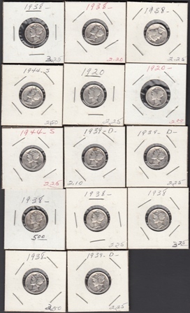 Mercury-Dimes,-Today's-Value