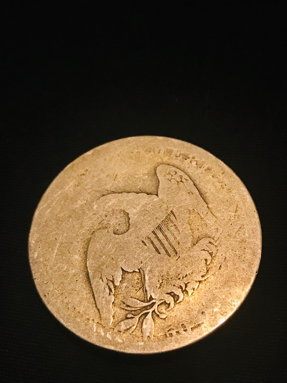 1837-Capped-Bust-50c-Rotated-Reverse-Error-Very-Worn,-Is-It-Worth-Anything?