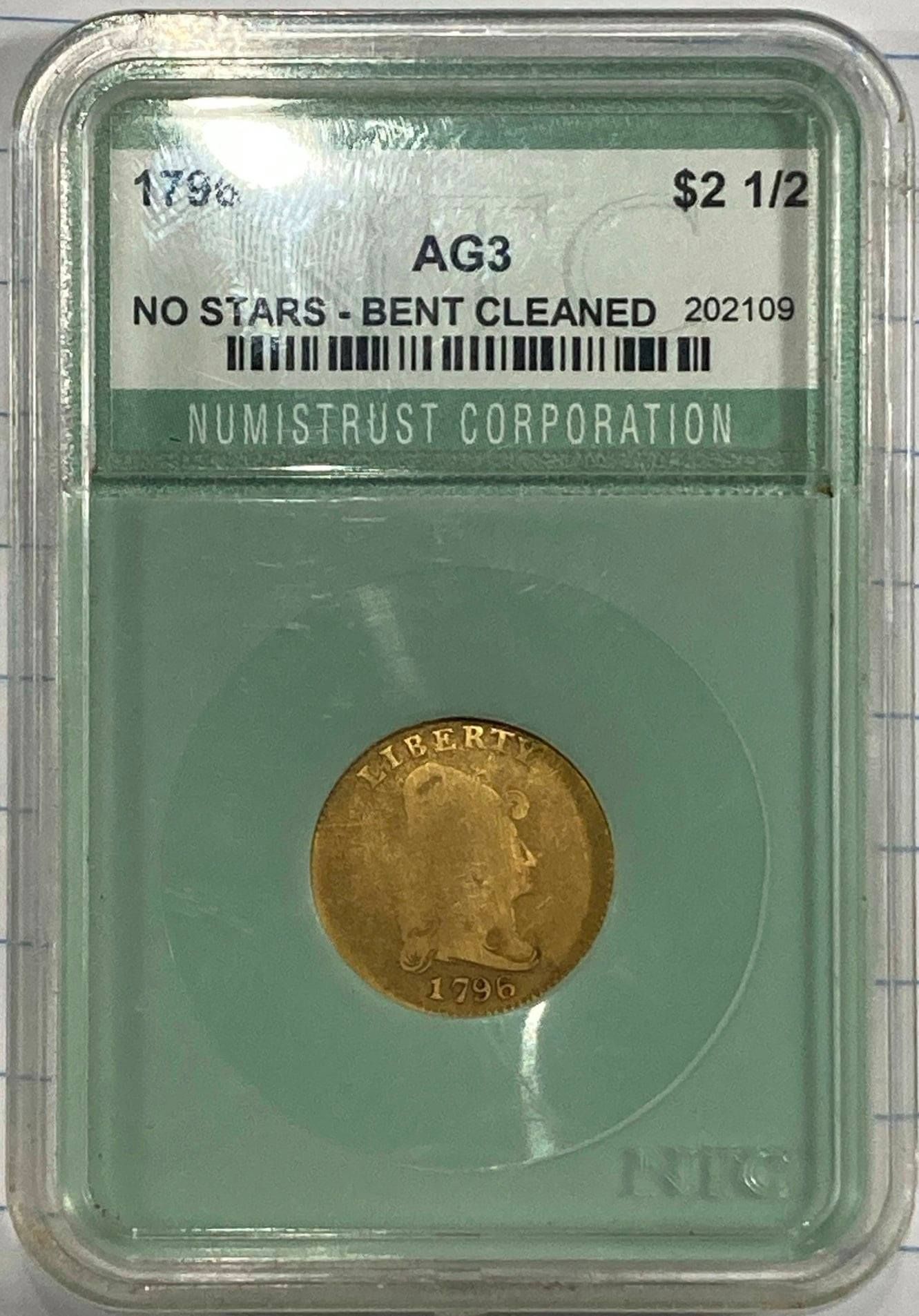 Counterfeit-Detection:-1796-Capped-Bust-Quarter-Eagle-Gold-No-Stars
