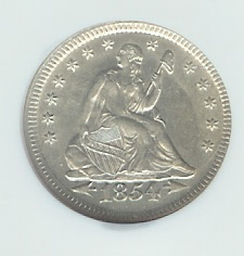 1854-Seated-Liberty-Quarter