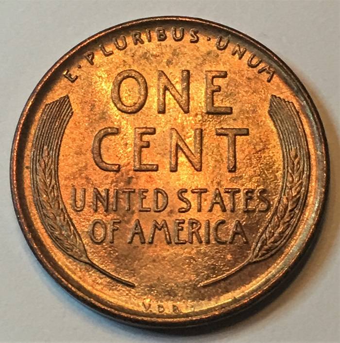 1909-VDB-Penny.--Toning-Or-Stain?