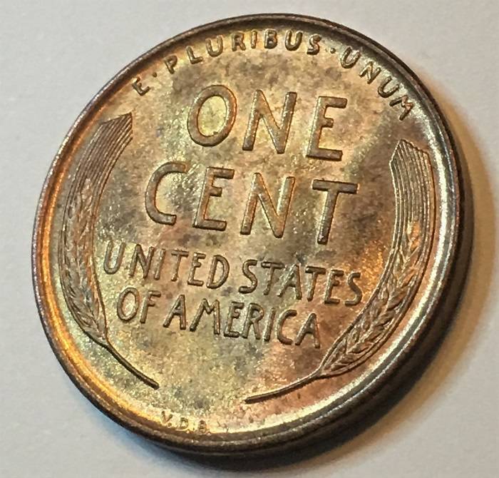 1909-VDB-Penny.--Toning-Or-Stain?