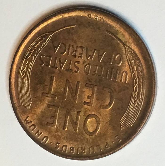 1909-VDB-Penny.--Toning-Or-Stain?