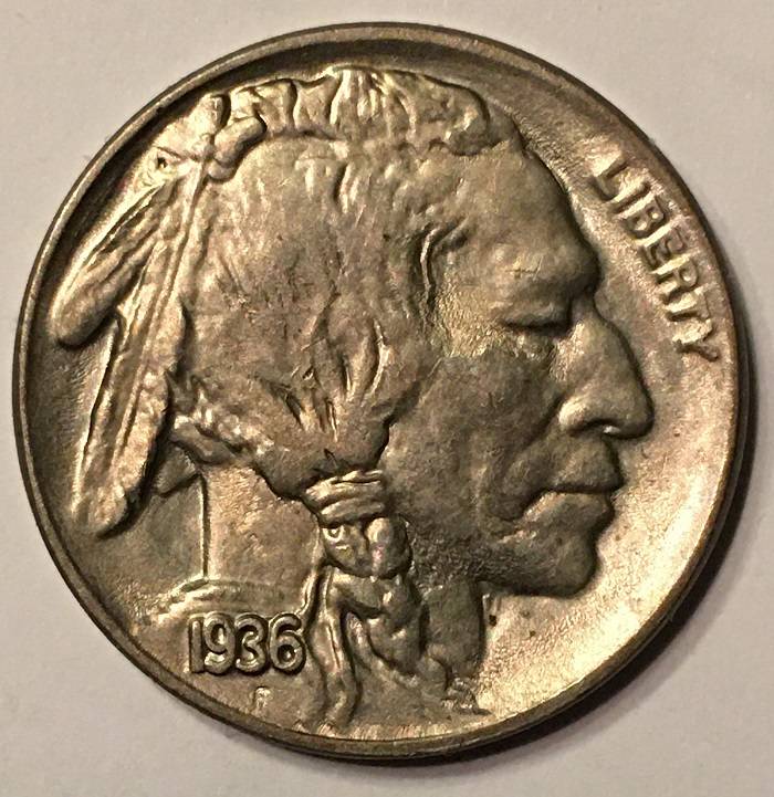 1936-Buff-5c-FS-801?--FS-101?--Lots-Going-On-Here-I-Think