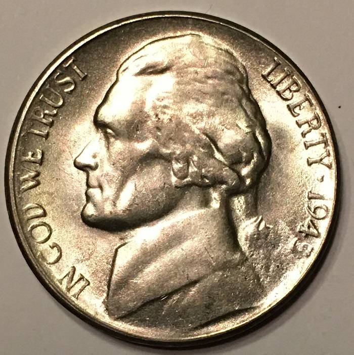 1945-S-Jefferson-Nickel.--Question-On-Obverse-Date-Area