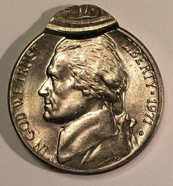 1971-D-Double-Struck-Date/Mm-Jefferson-5c.--Aliens-Landed-On-Thomas'-Head?