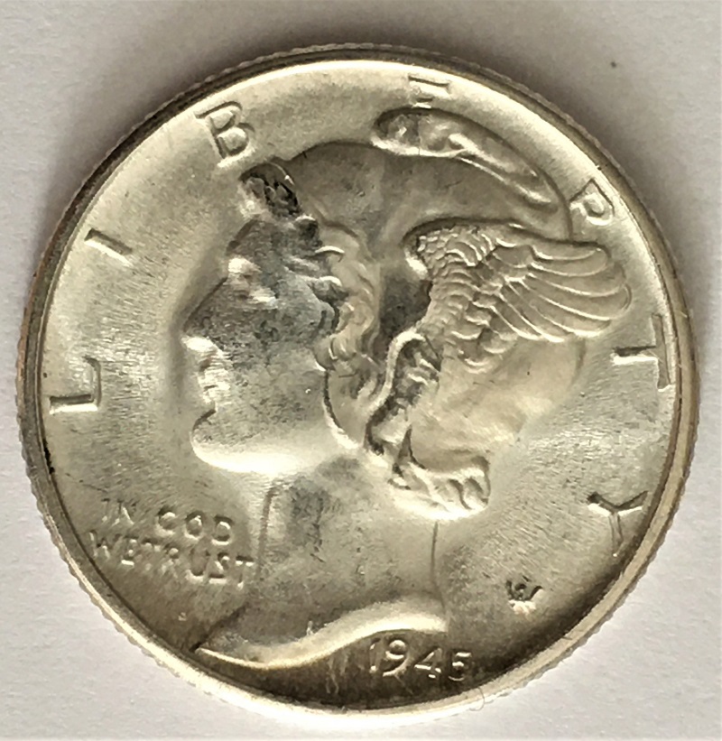 1945-D-Mercury-Dime.--Mint-Placement-Question.