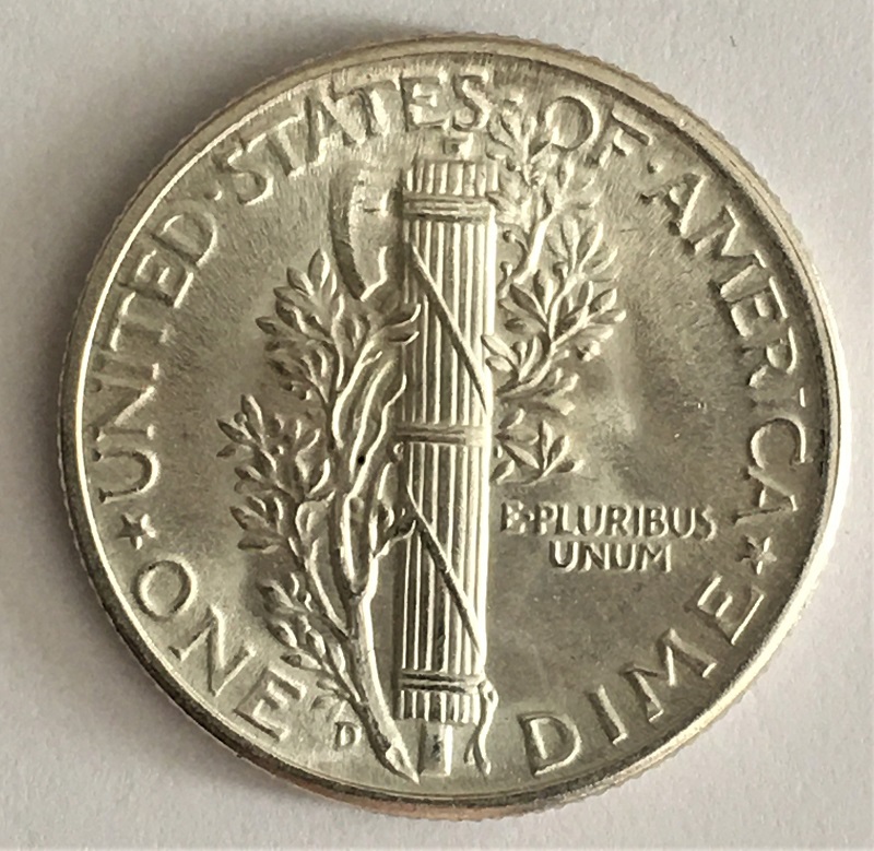 1945-D-Mercury-Dime.--Mint-Placement-Question.