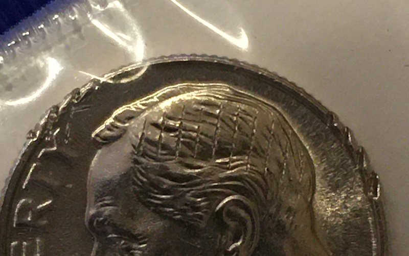 1998-P-Roosevelt-Dime-In-Cello.--Mint-Error/Damage?