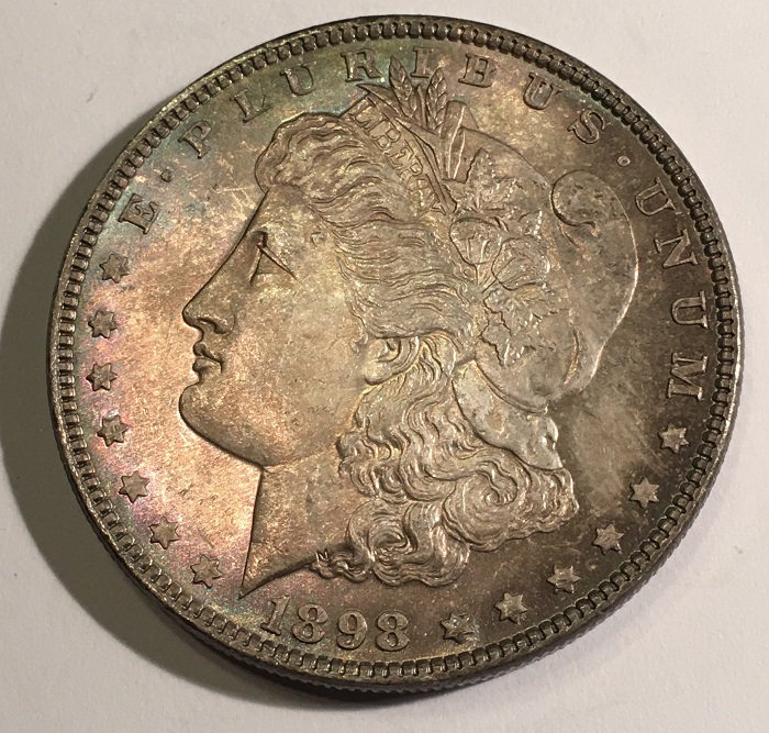 1898-Morgan-Dollar-Toned-Beautifully-Imo.--Grade/Comments