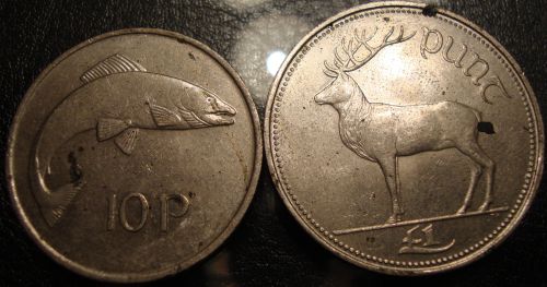 Eire's-|-Assorted-Irish-Coins