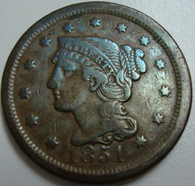 1848-1851-Large-Cents,-1864-2-Cent-Grades