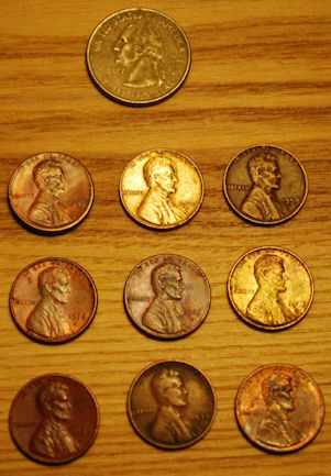 What-Has-Caused-The-Coloring-Of-These-Coins?